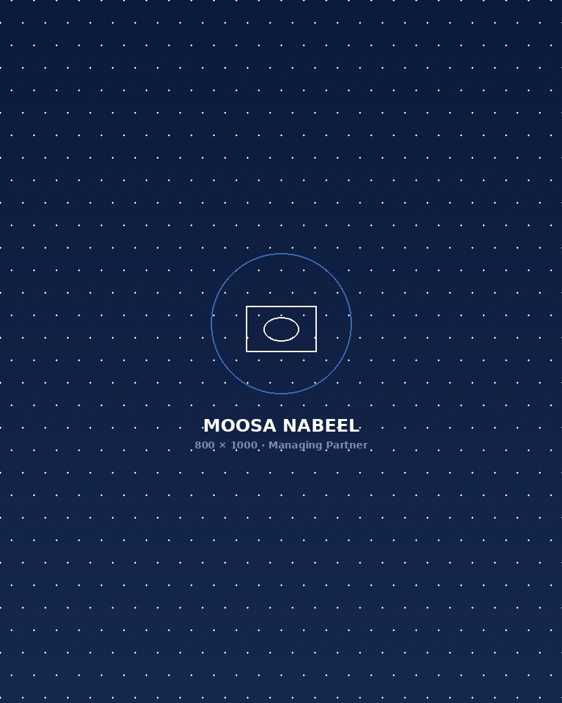 Moosa Nabeel — Managing Partner